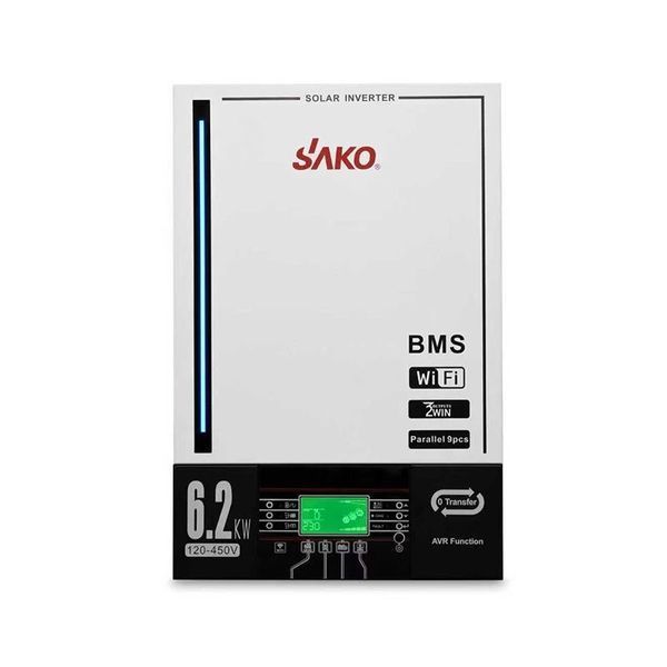 Інвертор Sako SUNPOLO King 6.2KW, 48 В, AVR KE-V-SAKO-SUNPOLO-KING62 фото